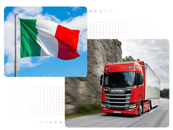 Вантажоперевезення в Італію