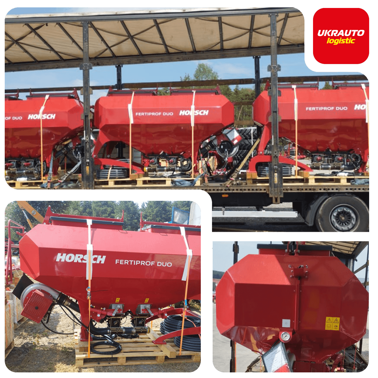 Доставка бункерів Horsch FertiProf Duo з Німеччини в Україну